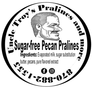 Sugar-Free (Pecan) Uncle Troy's Louisiana  Sugar-Free Pecan Pralines (5 Piece-box Box)