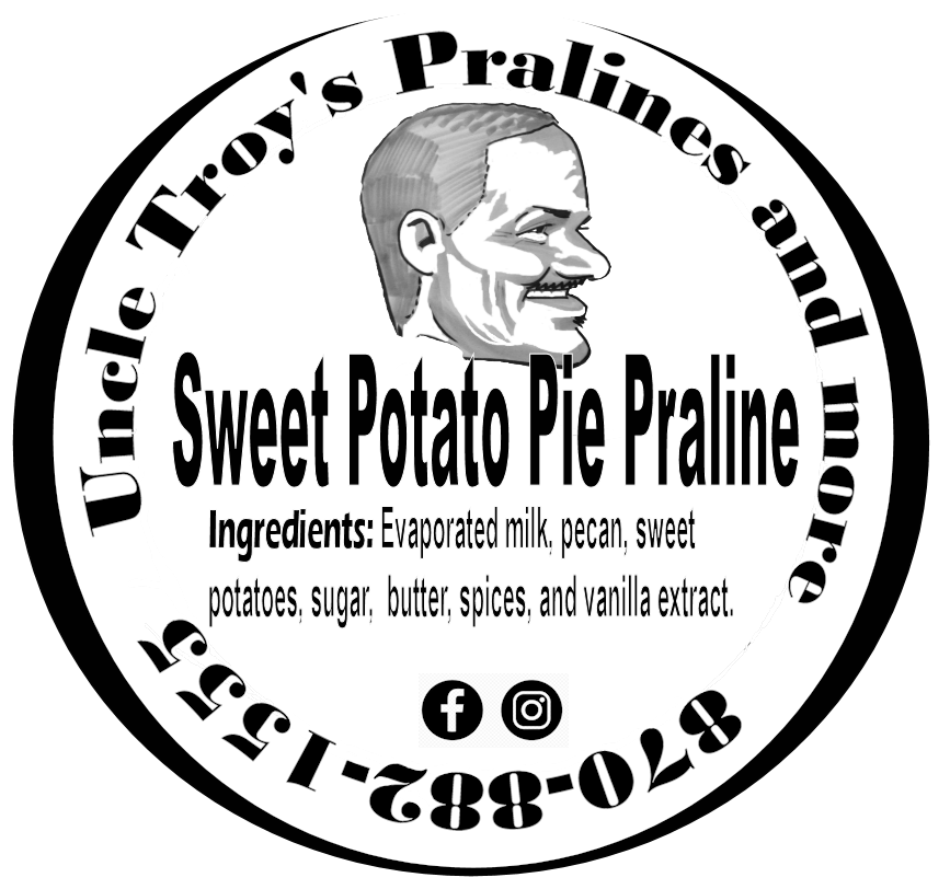 (Sweet Potato Pie Praline) Uncle Troy's Louisiana Sweet Pie Pralines (8-Piece Box)